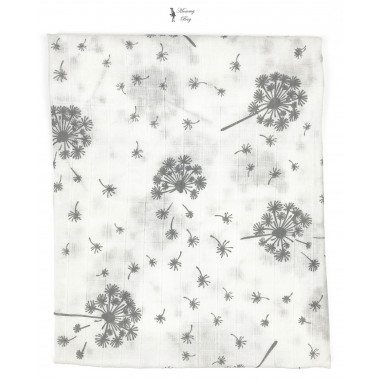 Муслиновая пеленка 100х80 см Одуванчики #11