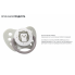Пустышка BabyOno NATURAL NURSING, 6-18 мес., силикон, Енотики, 2 шт.