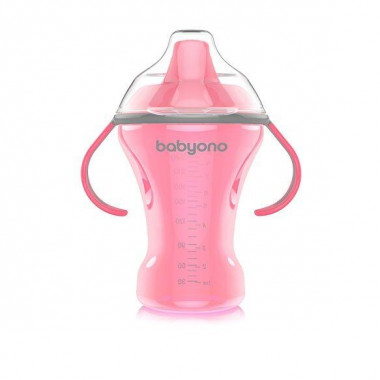 Поильник-непроливайка с твердым носиком 260 мл 6+ Розовый