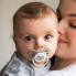 Пустышка BabyOno NATURAL NURSING, 6-18 мес., силикон, Енотики, 2 шт.