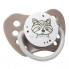 Пустышка BabyOno NATURAL NURSING, 6-18 мес., силикон, Енотики, 2 шт.