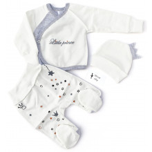 Комплект 3 ед. RoyalBaby Маленький Принц р.56, 0-3 мес Комплект 3 ед. RoyalBaby Маленький Принц р.56, 0-3 мес