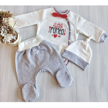 Комплект 3 ед. RoyalBaby Маленький Ромео р.62, 0-6 мес