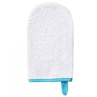 Рукавичка для купания махровая BabyOno (Белая)