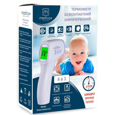 Японский бесконтактный инфракрасный термометр Thermo Control 5.0 Medica - Plus -