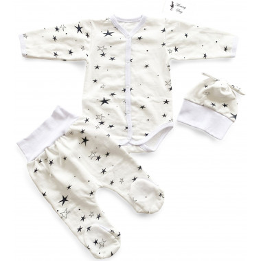 Комплект 3 ед. RoyalBaby Звездочки р.62, 0-6 мес