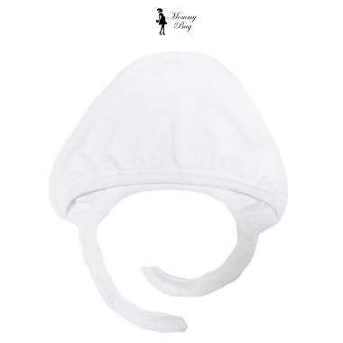 Шапочка-чепчик 0-3 мес Белая №44