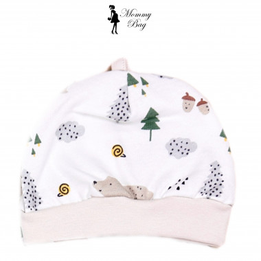 Шапочка RoyalBaby 0-6 мес Лесные друзья №54 (байка)