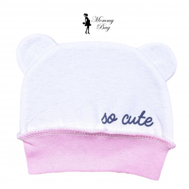 Шапочка Baby Body 0-6 мес (56 см) Молочная So Cute №36