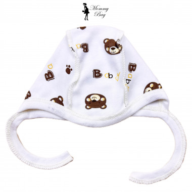Шапочка-чепчик 0-3 мес Мишка Тедди №41