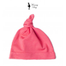 Шапочка Baby Body 0-6 мес Коралловая с узелком №40