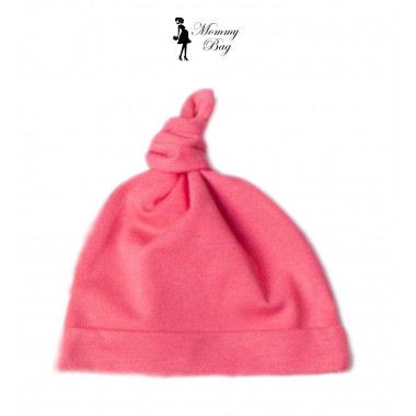 Шапочка Baby Body 0-6 мес Коралловая с узелком №40