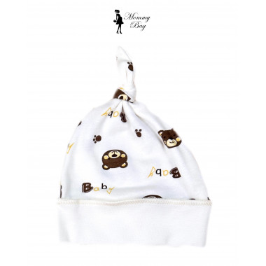 Шапочка Baby Body 0-6 мес  (45 см) Мишки №16