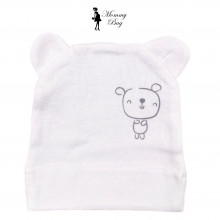 Шапочка RoyalBaby 0-6 мес (62 см) Мишка №46 (рибана)