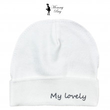 Шапочка RoyalBaby 0-6 мес My Lovely, молочная №44 (рибана) Шапочка RoyalBaby 0-6 мес My Lovely, молочная №44 (рибана)