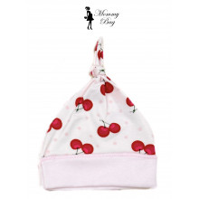 Шапочка RoyalBaby 0-6 мес №48 Вишенки (интерлок) Шапочка RoyalBaby 0-6 мес №48 Вишенки (интерлок)