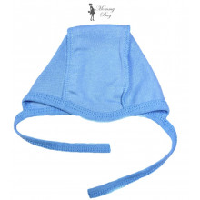 Шапочка-чепчик 0-3 мес Голубая №8 Шапочка-чепчик 0-3 мес Голубая №8