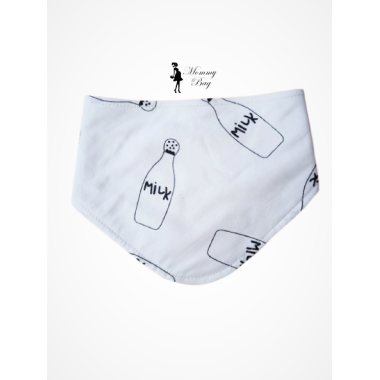 Слюнявчик-нагрудник непромокаемый №21 Молоко Milk