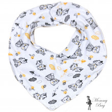 Слюнявчик RoyalBaby Молочный с животными (интерлок)