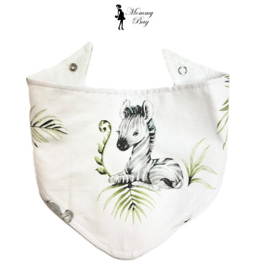 Слюнявчик-нагрудник непромокаемый №29 Африка зебра