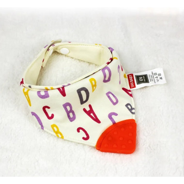 Слюнявчик-нагрудник Mommy Bag Алфавит с прорезывателем