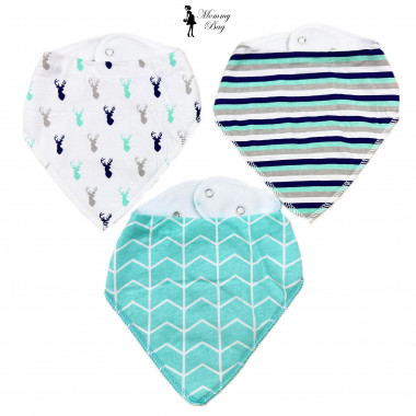 Набор слюнявчиков-нагрудников 3 шт №11