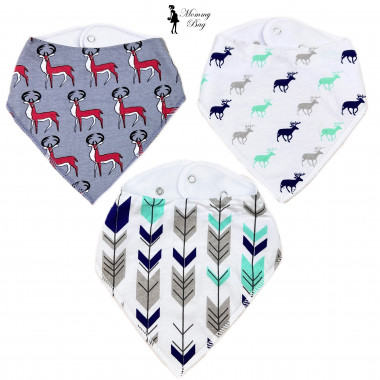 Набор слюнявчиков-нагрудников 3 шт №14