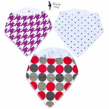 Набор слюнявчиков-нагрудников 3 шт №6