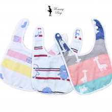 Набор двухсторонних слюнявчиков-нагрудников 3 шт №20