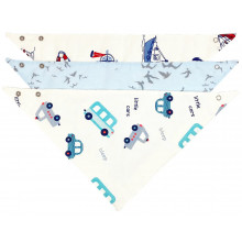 Слюнявчики непромокаемые 3 шт. 0-12 мес для мальчика Машинки