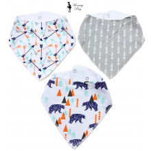 Набор слюнявчиков-нагрудников 3 шт №15