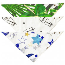 Слюнявчики непромокаемые 3 шт. 0-12 мес для мальчика Звездочки