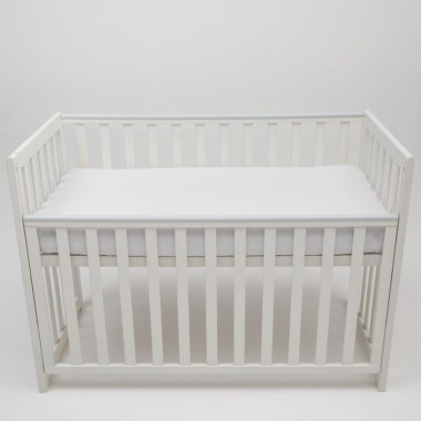 Простынь на резинке в детскую кроватку Sonto Sleepset, Белая