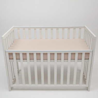 Простынь на резинке в детскую кроватку Sonto Sleepset, Бежевая