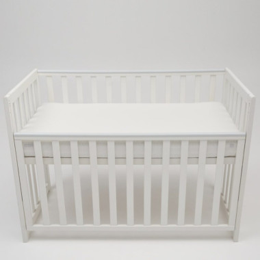 Простынь на резинке в детскую кроватку Sonto Sleepset, Молочная