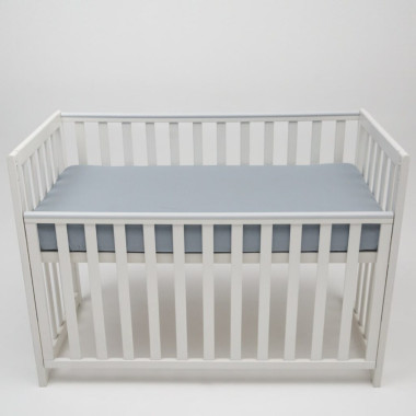 Простынь на резинке в детскую кроватку Sonto Sleepset, Серая