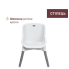 Стульчик для кормления 3 в 1 Chicco Polly Zest, белый