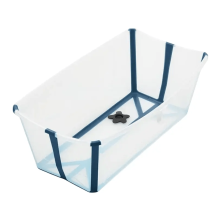 Ванночка складная Stokke Flexi Bath, прозрачная с синим