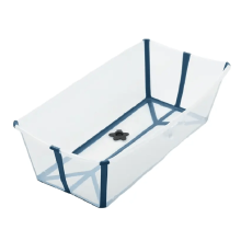 Ванночка складная Stokke Flexi Bath XL, прозрачная с синим