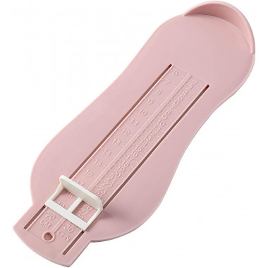 Измеритель размера стопы, линейка-стопомер, розовый