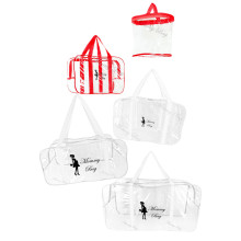 Набор из прозрачных сумок в роддом Mommy Bag (S, M, L, XL + органайзер) Красно-белый Набор из прозрачных сумок в роддом Mommy Bag (S, M, L, XL + органайзер) Красно-белый