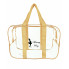 Набор 4+1 прозрачных сумок в роддом Mommy Bag - S,M,L,XL - Бежевый + подарок - органайзер