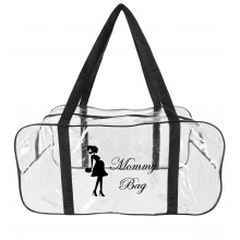 Сумка прозрачная в роддом Mommy Bag (L) Черная Сумка прозрачная в роддом Mommy Bag (L) Черная