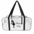 Набор 4+1 прозрачная сумка в роддом Mommy Bag S, M, L, XL + подарок - органайзер)  Черный