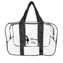 Сумка прозрачная в роддом Mommy Bag (S) Черная Сумка прозрачная в роддом Mommy Bag (S) Черная