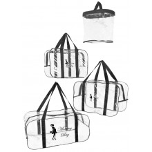 Набор из прозрачных сумок в роддом Mommy Bag (S, M, L + органайзер) Черный Набор из прозрачных сумок в роддом Mommy Bag (S, M, L + органайзер) Черный