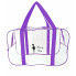 Набор 4+1 прозрачная сумка в роддом Mommy Bag S, M, L, XL + подарок - органайзер)  Фиолетовый