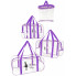 Набор из прозрачных сумок в роддом Mommy Bag (S, M, L + органайзер) Фиолетовый
