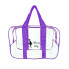 Набор 4+1 прозрачная сумка в роддом Mommy Bag S, M, L, XL + подарок - органайзер)  Фиолетовый