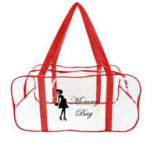 Сумка прозрачная в роддом Mommy Bag (L) Красная Сумка прозрачная в роддом Mommy Bag (L) Красная